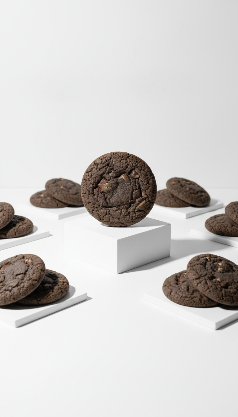 Graphite Chocolate Cookie with Dark Cocoa