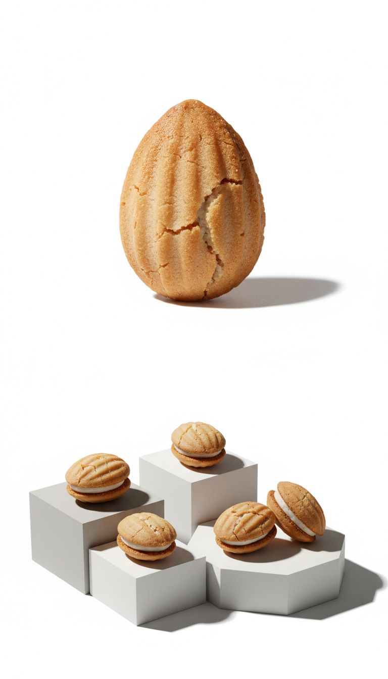 Almond Shell Cookie with Marcona Almonds